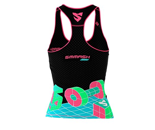 SMMASH Camiseta De Tirantes Fitness Deportiva Mujer Yoga Correr Deporte Sin Mangas Transpirable Ghost Sport Tank