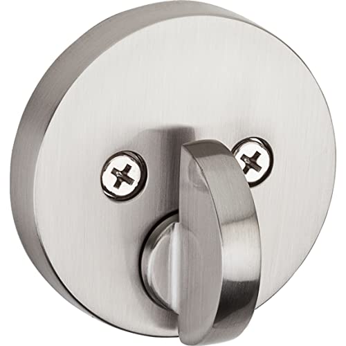Kwikset 92580-024 Uptown Deadbolt Lock, Satin Nickel Round Exterior Keyed Front Entry Door thumb #2