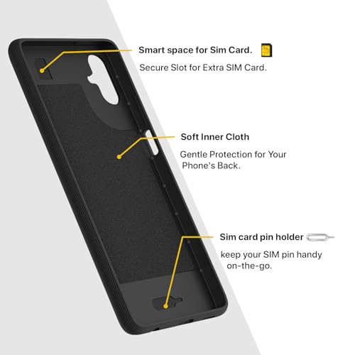 Image of Outlouders Back Cover for Samsung Galaxy F06 5G / Samsung Galaxy M06 5G | Full Camera Protection | TPU Soft Flexible Shockproof Back Case (Black)