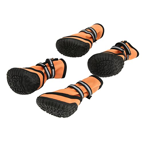 Sapatos de Cachorro Protetor de Pata, Botas de Cachorro Refletivos Ajustáveis ​​para Evitar Escorreg
