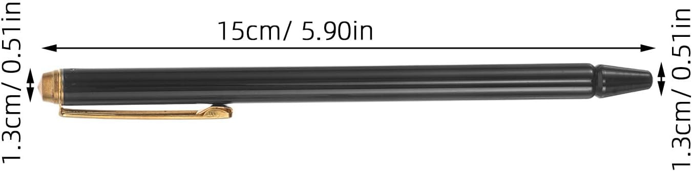 YARNOW 2pcs Dowsing Rods, Stainless Steel Divining Rods, Retractable Dowsing Tool, Portable Detecting Gear for Water Energy Detection Paranormal Investigation Black