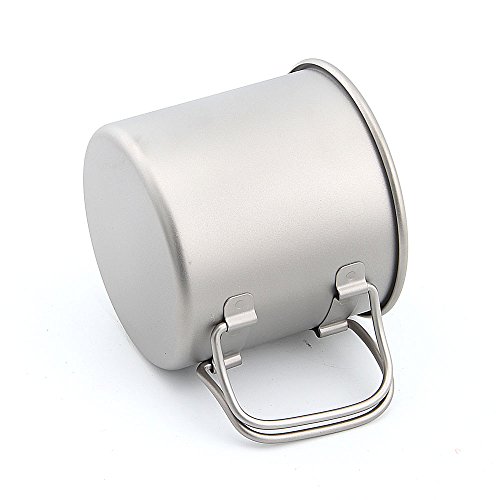 Keith 300ml/900ml Titanium Cup Outdoor Tableware Camping Travelling Foldable Handle Cup (350ml) - Image 4