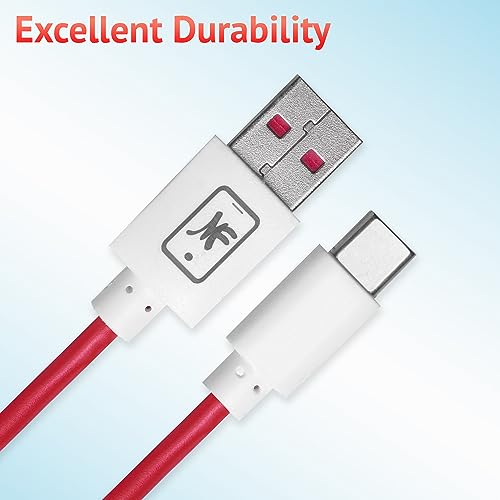 Image of 6A USB to Type C Vooc Data Sync Fast Charging Cable Fast Charging Smart Charging with Quick Charge Compatible For Laptop, Galaxy M33 M53 M51 S20 Ultra, A71, A53, A51