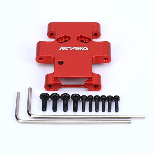 Caja de cambios RCAWD para FMS 1/18, placa de montaje en aluminio rojo de alta precisión