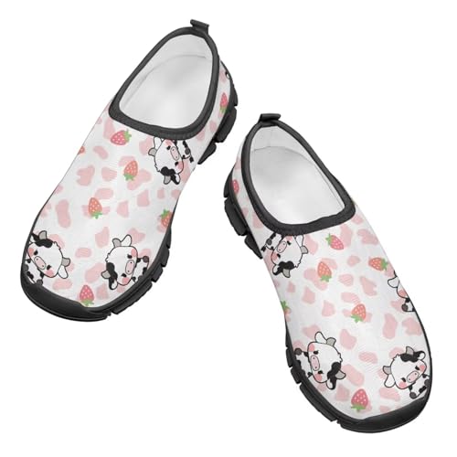 Cute Axolotl Girls Casual Shoes Lightweight Kids Tennis Sports Sneakers Slip on Walking Shoe for Travel Play School SizeUS 11-153