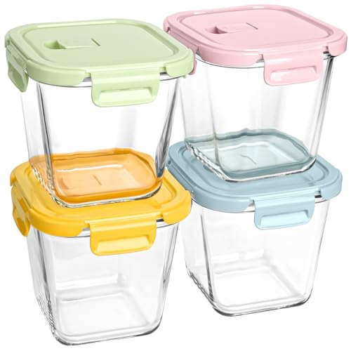 Comparison: Best Soup Storage Container 6 4 Cup Glass Soup Containers with lids, 32 oz Glass Storage Containers, Tall Borosilicate Glass Food Storage Containers for Lunch, Ice Cream, Travel and Deli, Soup Freezer Safe Containers with Lids