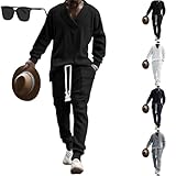 Breathable and Lightweight:Made from soft, breathable knit fabric, Mens Sweater Set Loose ensures you stay cool and comfortable throughout the day