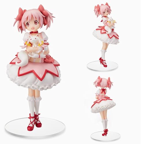 Zhongkaihua Madoka Kaname - Figura de niña de anime rosa de 23 cm, figura de Madoka Kaname, estatua de posición de pie, modelo de anime, adornos de escritorio