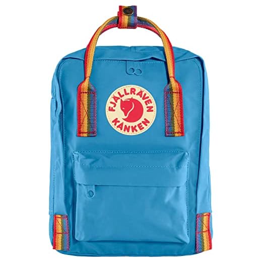Fjallraven barn barn mini ryggsäck Luftblå-regnbågsmönster En storlek