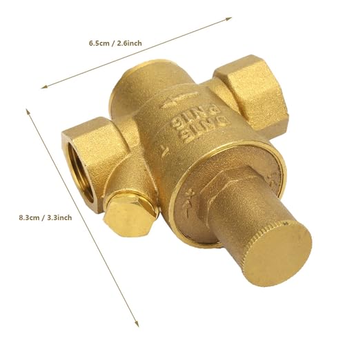 Válvula de presión de agua de latón DN15 de 1/2 pulgada ajustable a 1.6 MPa 2