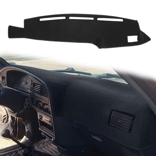 HanLanKa Dashboard Cover Dash Cover Mat Pad Custom Fit for Toyota 4Runner Pickup Truck 1989 1990 1991 1992 1993 1994 1995(89-95 Black)