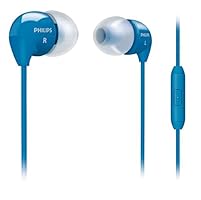 Philips SHE3595BL/28 in-Ear Headset with Mic, Blue