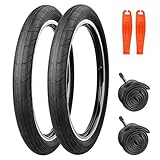 WEEROCK 20 Inch BMX Tire, 20 x 2.4 (64-406) Bike Tires, 2 Pack Folding Bead Replacement Tyre with/Without...