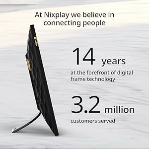 Nixplay Digital Picture Frame AI Enhanced Stunning HD Touch Screen Display Perfect Digital Picture Frame for Gifting Auto Rotation Feature Securely Share PhotosVideos via Email or App 101