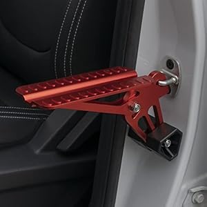 Car Doorstep Foot Pegs Car Pedal Doorstep Car Doorstep Door Latch Hook Pedal Vehicle Folding Ladder U Shaped Hook Multifunction Easy Access to Rooftop (orange)