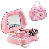 ❀ CAJA DE JOYERÍA MUSICAL ADORABLE PARA NIÑOS: Esta bonita caja de joyería musical de hadas para niñas y niños es un regalo maravilloso. Dimensiones: 17cm x 12.5cm x 7cm.