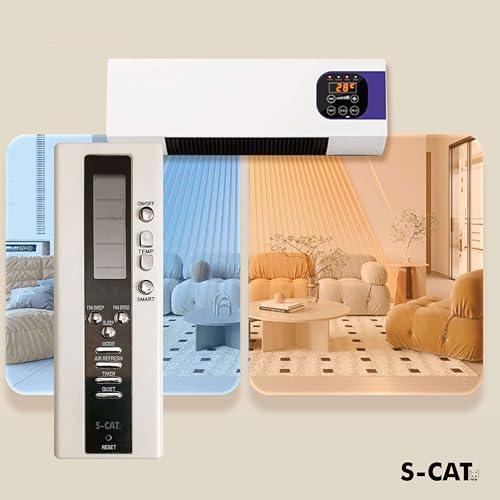 Image of S-CAT Compatible with Voltas /Bluestar /Kelvinator /Vestar /Napoleon /Carrier /Godrej AC Remote Control 119 (No Backlight) Suitable for Split /Window AC (Match Old Remote Exactly, for Any Issues Contact us)