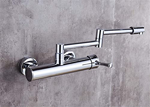 Robinet de baignoire 3 trous blanc cascade avec ensemble douche extractible laiton