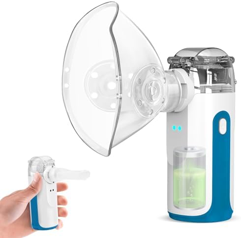 Portable Nebulizer - Mini Nebulizer Machine,Handheld Nebulizer for Breathing Problems,Nebulizer for Travel and Household Use with 1 Set Accessories