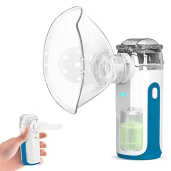 Portable Nebulizer - Mini Nebulizer Machine,Handheld Nebulizer for Breathing Problems,Nebulizer for Travel and Household Use with 1 Set Accessories