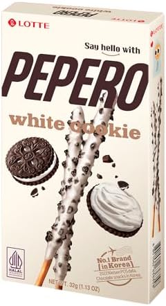 Palito de Chocolate Branco com Cookies Pepero 32g - Lotte