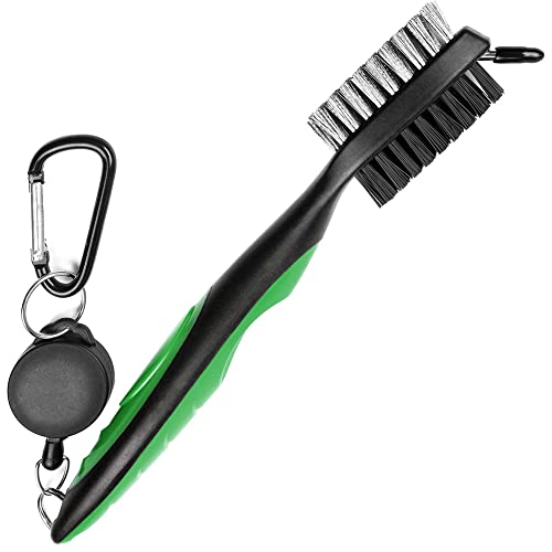 lifcasual Escova de limpeza de sulcos de bola de taco de golfe profissional funcional fio de ferro d