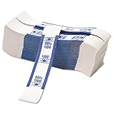 Color Coded Kraft $100 Bill Self Adhesive Currency Straps, 1000 per Pack