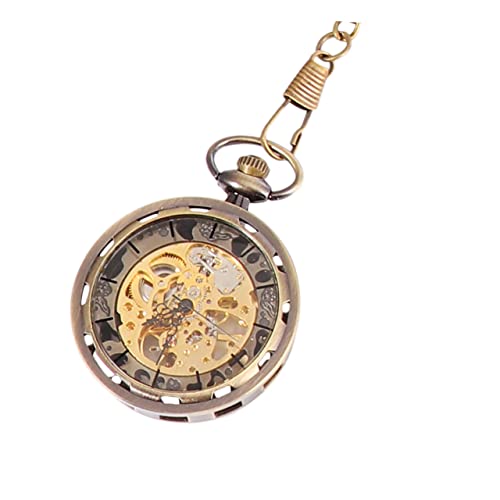 Montre de poche pour hommes style crâne idéale pour les soirées