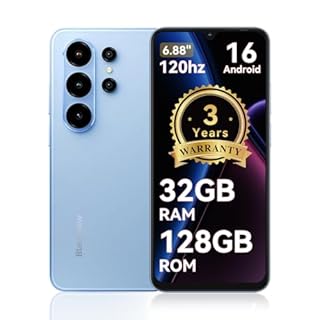 Blackview Wave 10, Sim-free & Unlocked Mobile Phones, Android 16 Phone, 6.88" 120Hz Phone Android, 32GB+128GB Unlocked Phone, 32MP+13MP Smart Phones, Fingerprint, Face Unlock, Bluetooth 5.2