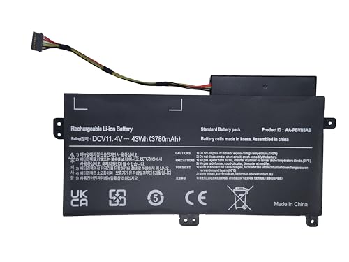 Batterymarket AA-PBVN3AB Replacement Laptop Battery Compatible with Samsung NP370R4E NP370R5E NP450R4E NP450R5E NP510R5E 11.4V 43Wh/3780mAh