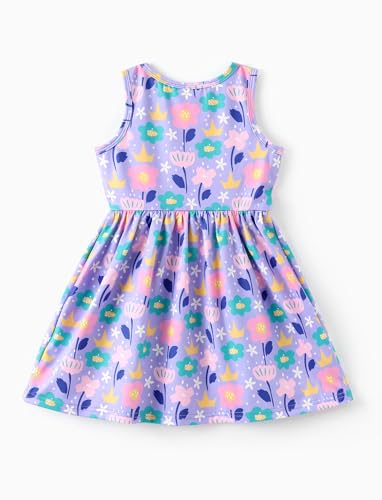 Image of Disney Minnie Mouse Princess Frozen Elsa Stitch Girls Dress Sleeveless & Short Sleeve Casual Summer Clothes Baby to Toddler