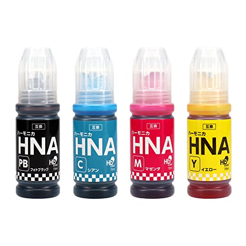 インクのチップス エプソン用 HNA互換 4色セット 互換インクボトル 染料イン