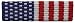 US American Flag Veteran Pin - Made in USA