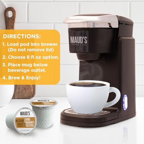 Image of Maud's Banana Flavored Coffee Pods, 50ct, Medium Roast
