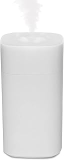 Portable Humidifiers, Battery Operated 350ml Wireless Cool Mist Humidifiers USB Recharge, for Bedroom, Travel, Office Home, 2 Mist Modes, Super Quiet, Night Light Modes, Auto Shut-Off (White)