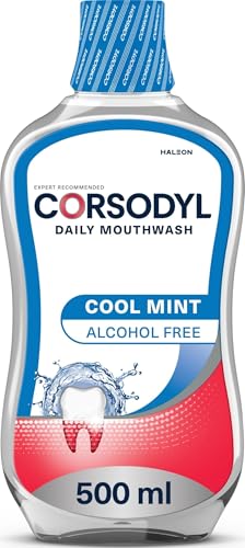 Image of Corsodyl Daily Gum Care Mouthwash, Fluoride, Alcohol Free, Cool Mint, 500ml