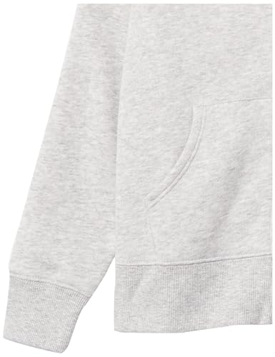 Image of Amazon Essentials Girls and Toddlers' Fleece Zip-Up Hooded Sweatshirt with Lined Hood and Rib Knit Detail