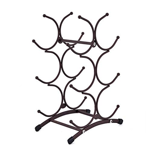 Soporte metálico para botellas de vino miniatura 1