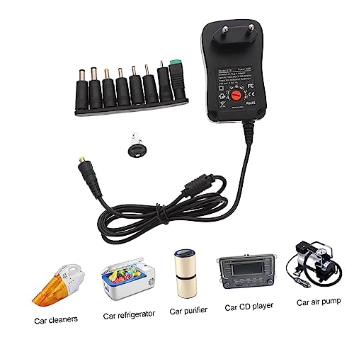 Transformador multivoltaje ajustable 30W Gatuida para monitores con salida USB 5