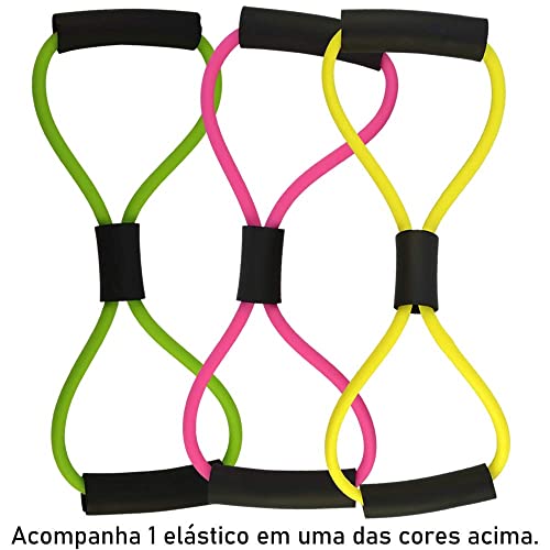 Apoio para Flexão de Braço Fitness Push Up Preto + Elástico de Tensão CBRN16051