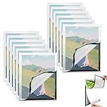 MUXHEL 12PCS A4 Magnetic Frame Self Adhesive Magnetic Display Frame A4 Silver Waterproof Magnetic Photo Frames a4 magnetic Picture Frame for Paintings, Photos, Notices, Certificate, Poster