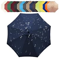 Toile De Remplacement Parasol Déporté 200-350 Cm - Pour 6/8 Baleines