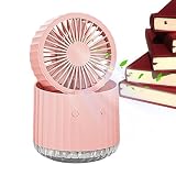 Ventilador de agua con nebulización de mesa - Ventilador de nebulización con nebulización de agua | Ventilador de niebla de pulverización | Ventilador portátil con rociador de agua para escritorio, hi