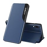 CEUTUE Smart Window for Samsung Galaxy A20 Case, Heavy Duty Shockproof Protective Auto Sleep/Wake...