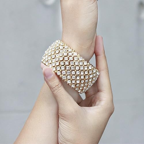 Lavencious Tennis Rhinestone Stretch Bridal Bracelets Evening Party Jewelry For Women Stretch Bracelets2