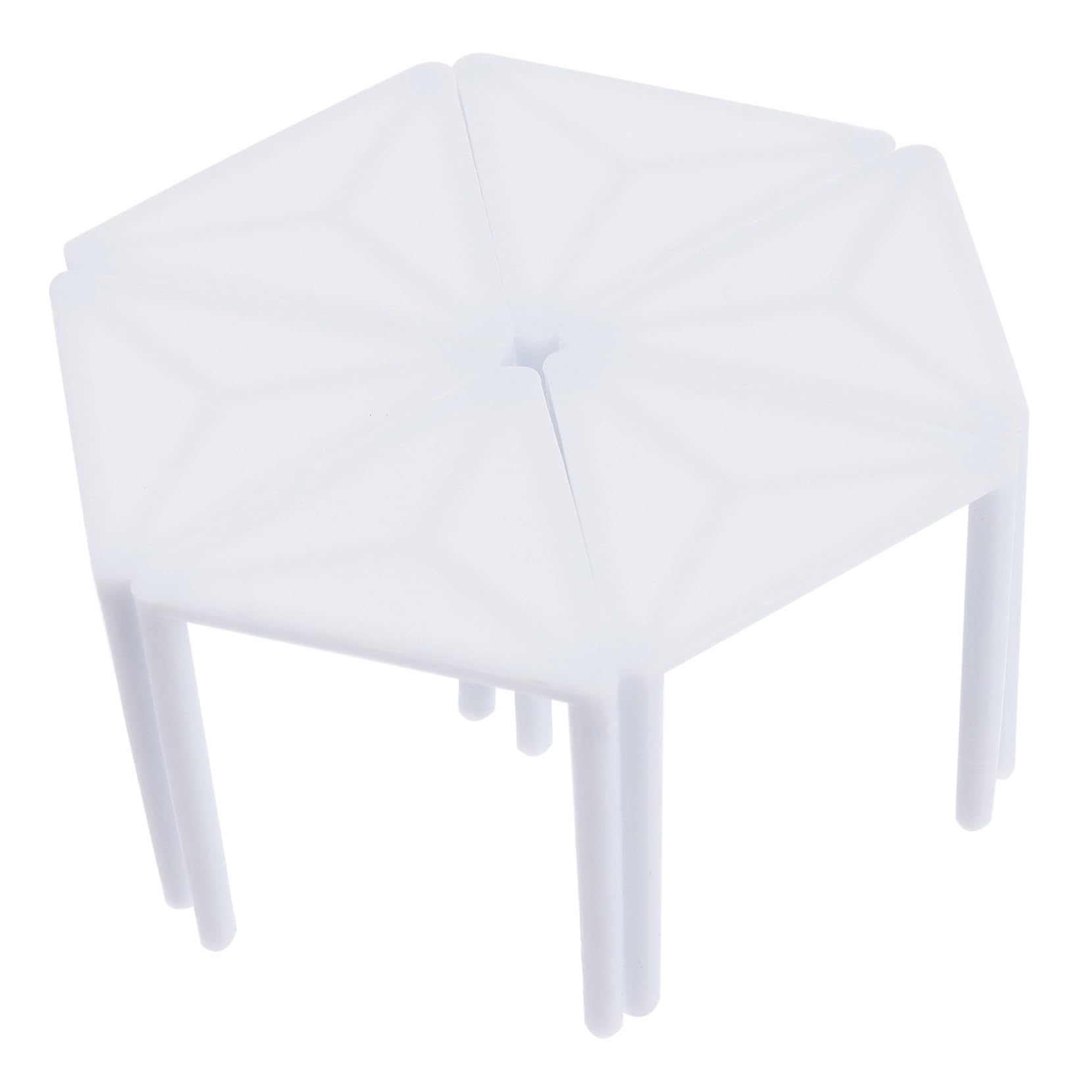 ULTECHNOVO Pizza Accessories Black Collapsible Triangle Brackets Plastic Pizza Riser Set for Easy Use