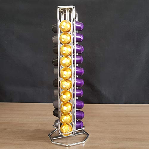 Porta 40 Cápsulas Cafe Nespresso Cafeteira Organizador Torre
