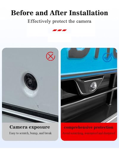 muekzru Car Camera Lens Protector - 360° All-Round Protection, Anti-Scratch & Waterproof, Compatible with Most Vehicle Cameras (2PCS)