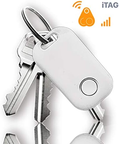 Key Finder, Phone Finder Locator Smart Lost Finder Anti Lost Bluetooth Key Tracker with APP Control (White)