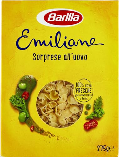 Barilla Le Emiliane Sorprese all'Uovo con Uova Fresche, Pastina per Minestre e Zuppe, 275g